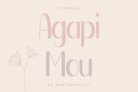 Agapi Mou: A Bold Display Font for Designers