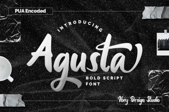 Agusta: A Bold Handwritten Font for Stylish Design