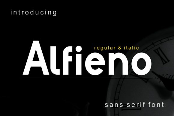 Alfieno: A Bold Display Font for Editorial Design