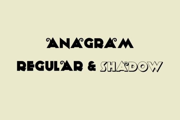 Anagram: A Creative Font for Real Projects