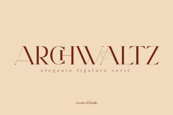 Archwaltz: A Font for Polished Branding