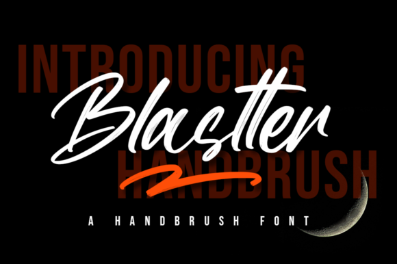 Blastter: A Bold Handwritten Font