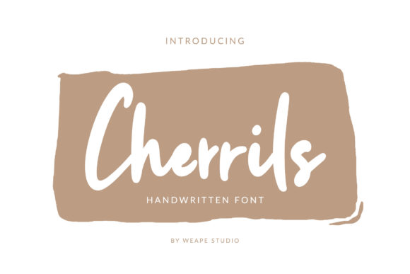 Cherrils: A Bold Handwritten Font