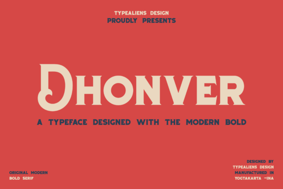 Dhonver: A Bold Serif for Web Design
