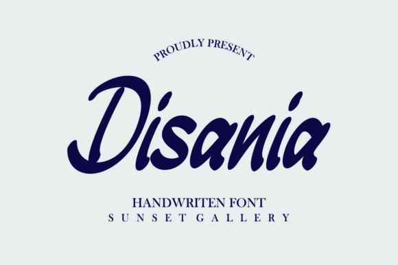 Disania: A Bold Handwritten Font for Web Design