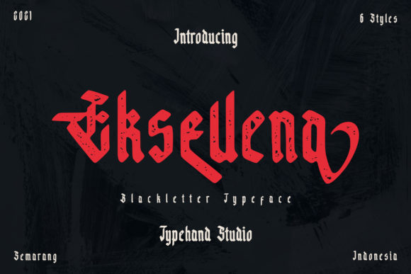 Eksellena: A Bold Blackletter Font