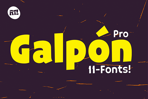 Galpon: A Bold Display Font for Creative Design