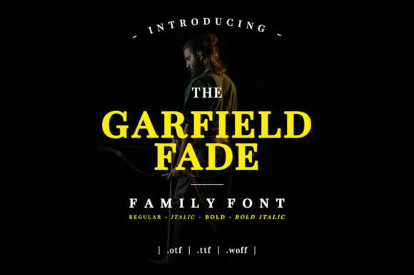 Garfield Fade Font for Web Design