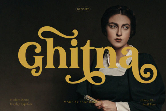 Ghitna: A Bold Serif Font for Editorial Design