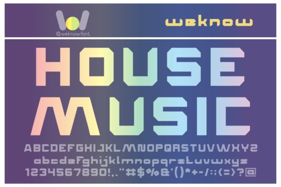 House Music Font for Creative Projects