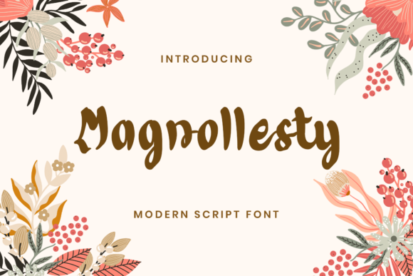 Magnollesty: A Bold Handwritten Font