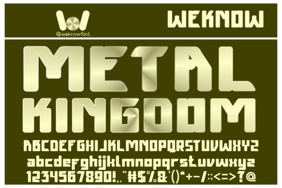 Metal Kingdom Font for Bold Branding