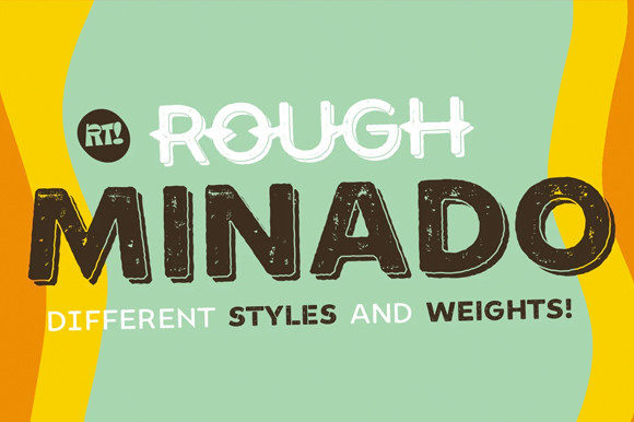 Minado Rough: Bold Display Font