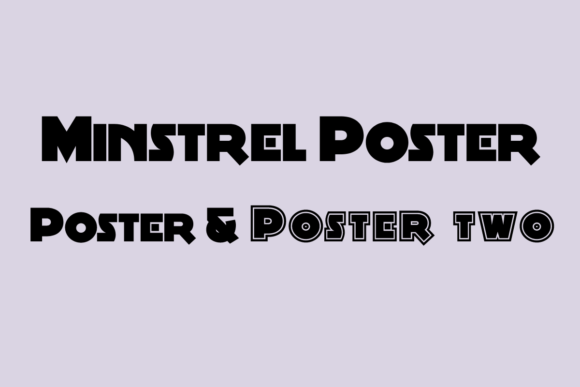 Minstrel Poster: Bold and Beautiful