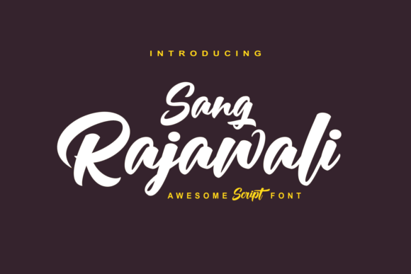 Rajawali: A Bold Handwritten Font