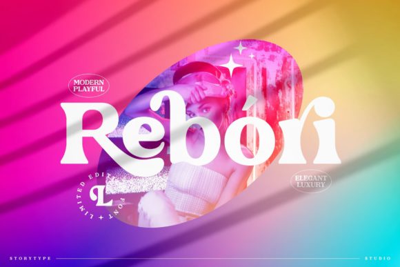 Rebori Font: Bold Serif for Editorial Design