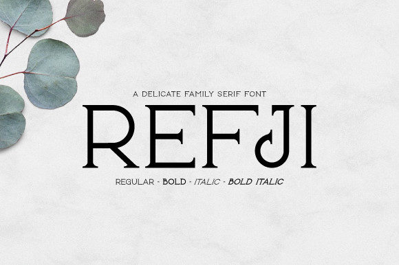 Refji: A Bold Serif Font for Business