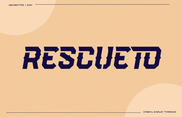 Rescueto: A Bold Display Font for Designers