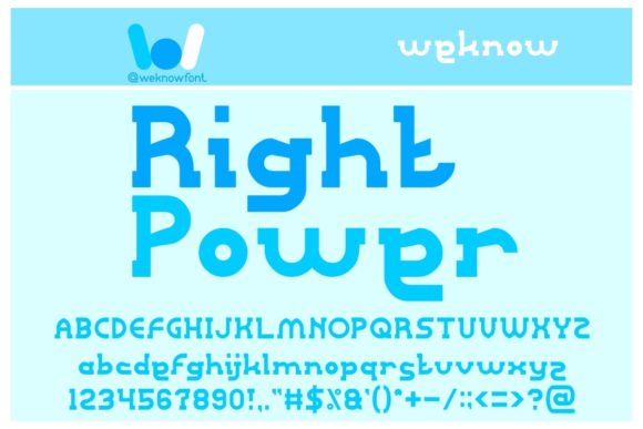 Right Power Font for Creative Projects