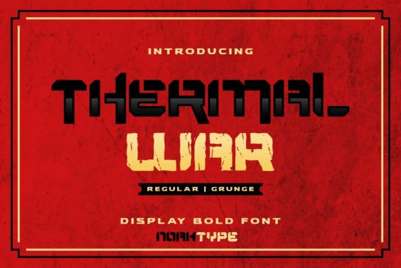 Thermal War Font for Web Design