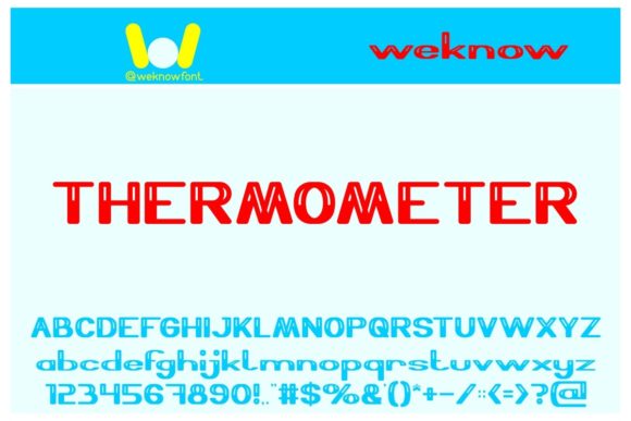 Thermometer: A Bold Display Font