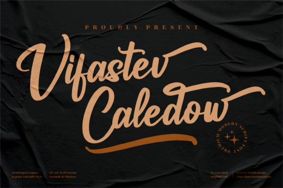 Vifastev Caledow: A Bold Handwritten Font